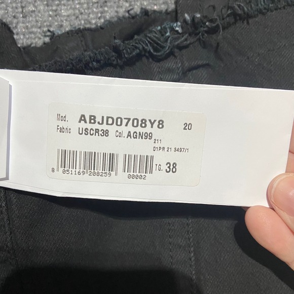 Marni Asymmetric‎ Tiered Wrap Denim Midi Dress with Paint Detail Size IT 38 US 2 - Picture 6 of 16